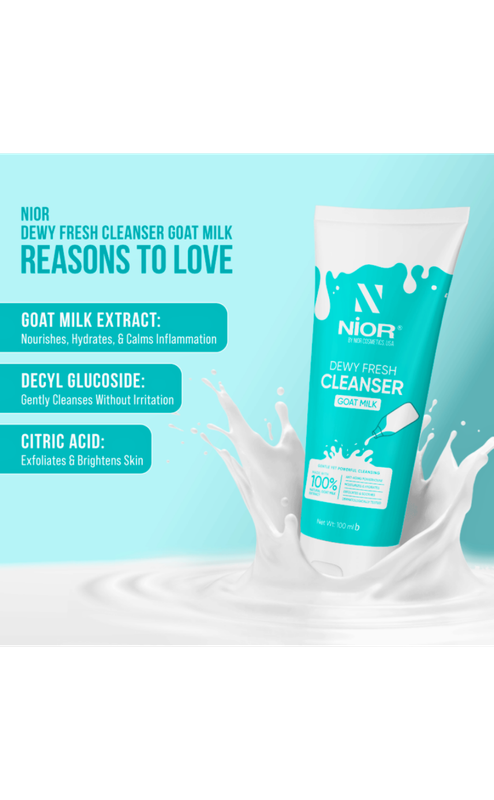 Nior Dewy Fresh Goat Milk Cleanser 100ml - Image 2