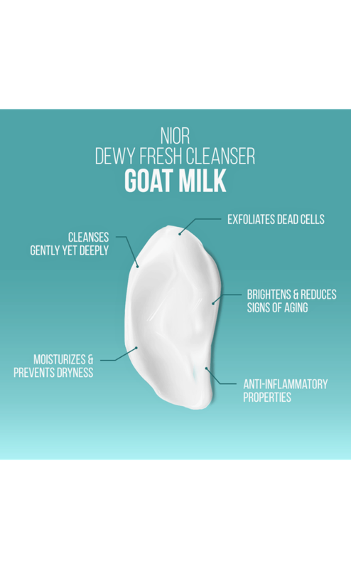 Nior Dewy Fresh Goat Milk Cleanser 100ml - Image 3
