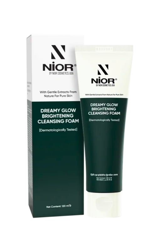 Nior Dreamy Glow Brightening Cleansing Foam 120ml - Image 6