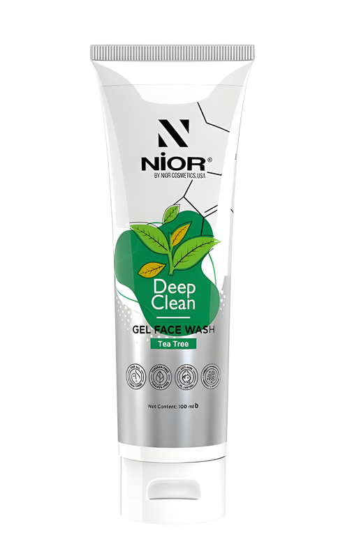 NIOR Deep Clean Gel Face Wash Tea-Tree 100ml - Image 1
