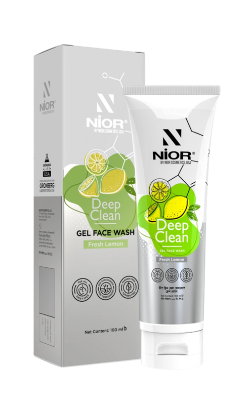 ।Nior Deep Clean Gel Face Wash Fresh Lemon 100ml - Image 4