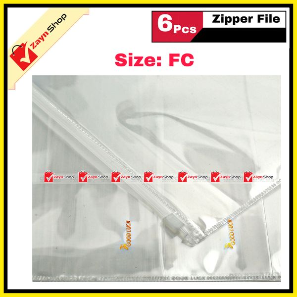 Good Luck Zipper file FC/Legal size pack of 6 pcs
