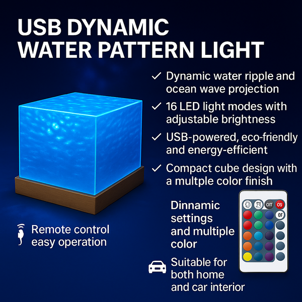USB Dynamic Water Pattern Light