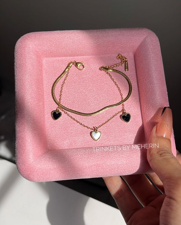 Double layer love bracelet