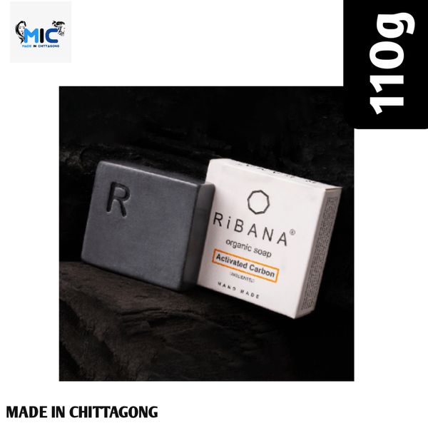 RiBANA Activated Carbon Soap - 100gm