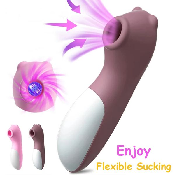 Sucker Clitoris Powerful Sucking Vibrator Female Clit Nipple Oral Vacuum Stimulator Massager Sex Toys Adults Goods for Women