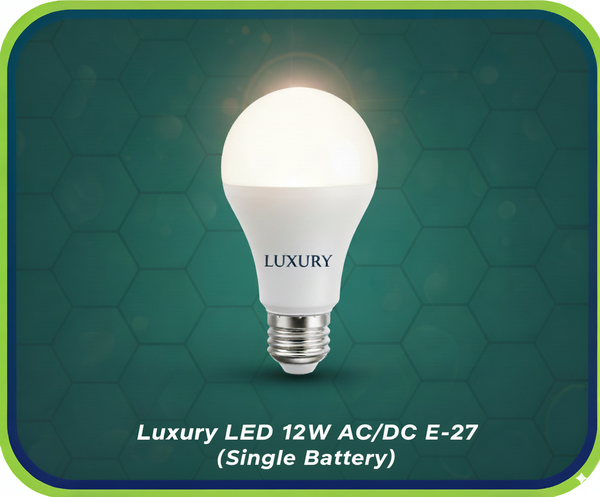 Luxury LED 12W AC/DC E-27( Single Battery )
