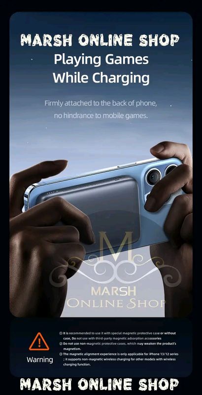 💥USAMS CD184 10000mAh PD 20W Aluminum Magnet WirPower Bankeless - Image 5