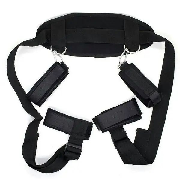 Adjustable BDSM Position Restraint Strap with Neck & Leg Support - Image 4