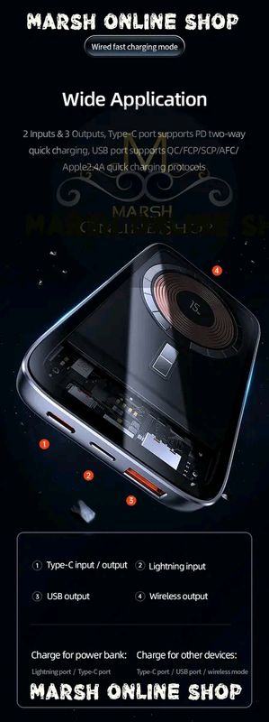 💥USAMS CD184 10000mAh PD 20W Aluminum Magnet WirPower Bankeless - Image 9