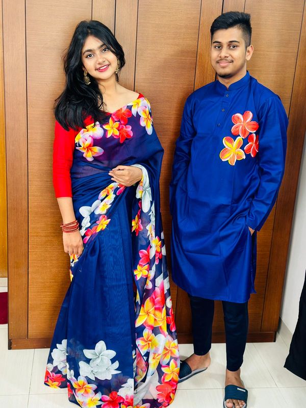 হ্যান্ড প্রিন্ট কাপল সেট