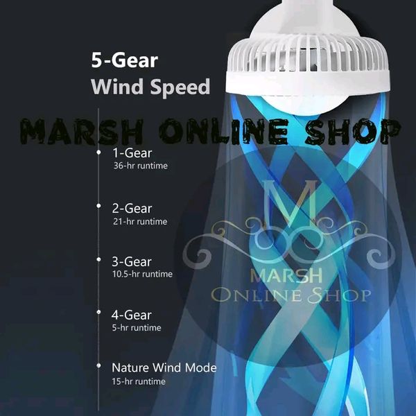 💥JISULIFE FA13P Rechargeable Desk Fan 8000mAh - Image 5