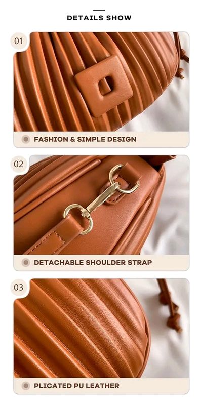 👜MATEYOYO Women Shoulder Bag Soft PU Bags Drawstring Bag Fashion - Image 9