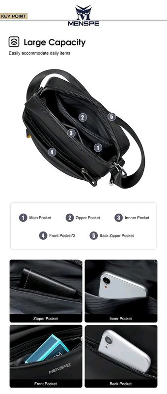 💥MENSPE Men's Shoulder Bag Casual Chest Bag - Image 12