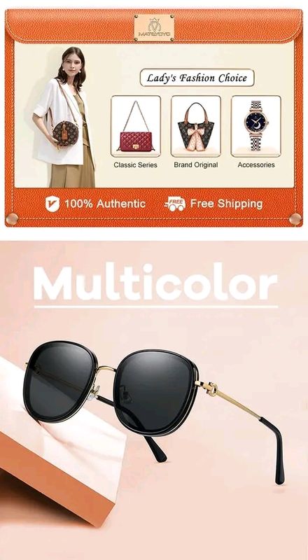 🕶️MATEYOYO Fashion Sunglasses Round Women Eye Sunglasses Korean Style - Image 8