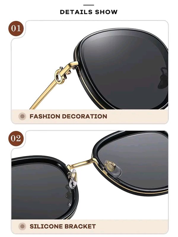 🕶️MATEYOYO Fashion Sunglasses Round Women Eye Sunglasses Korean Style - Image 13