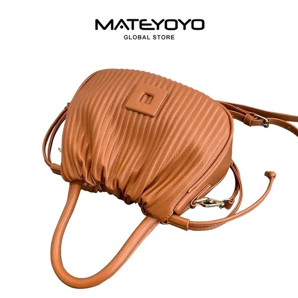 👜MATEYOYO Women Shoulder Bag Soft PU Bags Drawstring Bag Fashion - Image 2