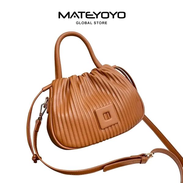 👜MATEYOYO Women Shoulder Bag Soft PU Bags Drawstring Bag Fashion - Image 6