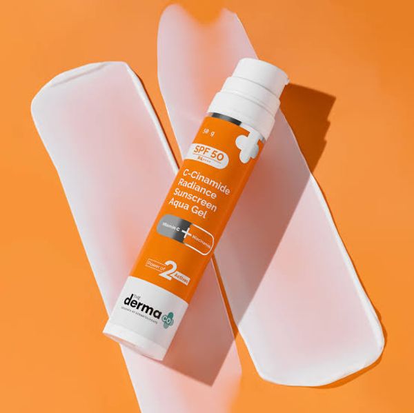 The Derma Co C-Cinamide Radiance Sunscreen Aqua Gel-(50g)