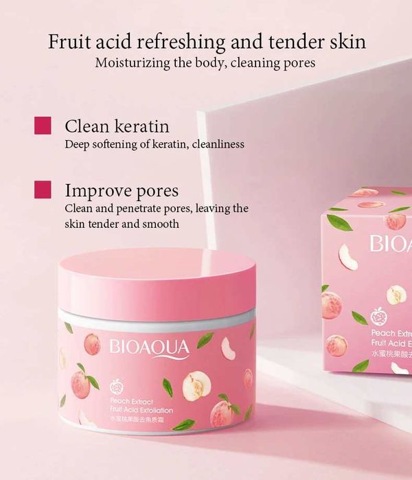 Bioaqua Peach Fruit scrub