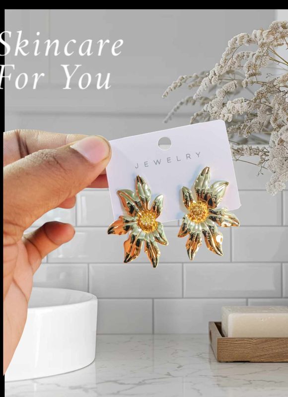 Sunflower stainless Earrings Colour guarantee 1