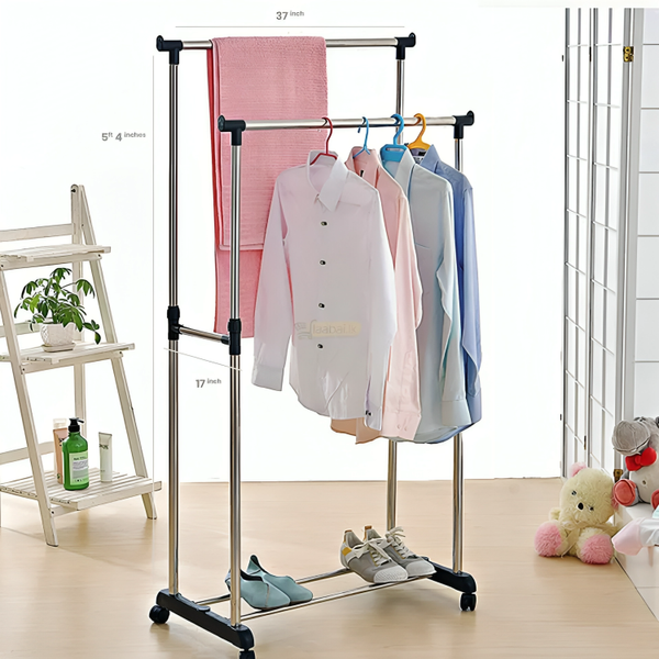Double Pole Cloth Hanger Stainless Steel