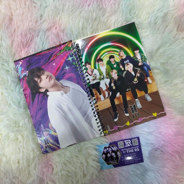 Medium Notebook-Green OT7 & Jungkook White Dress
