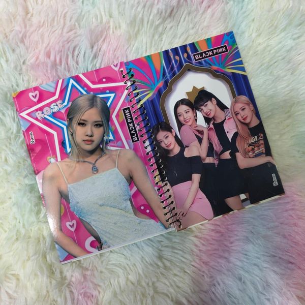 Medium Notebook-BlackPink Group & Rose