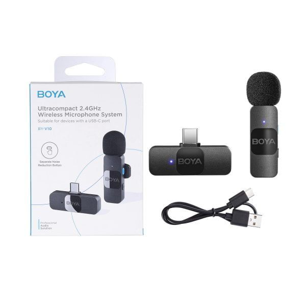 BOYA BY-V10 Wireless Microphone For Type-C Devices (1:1)