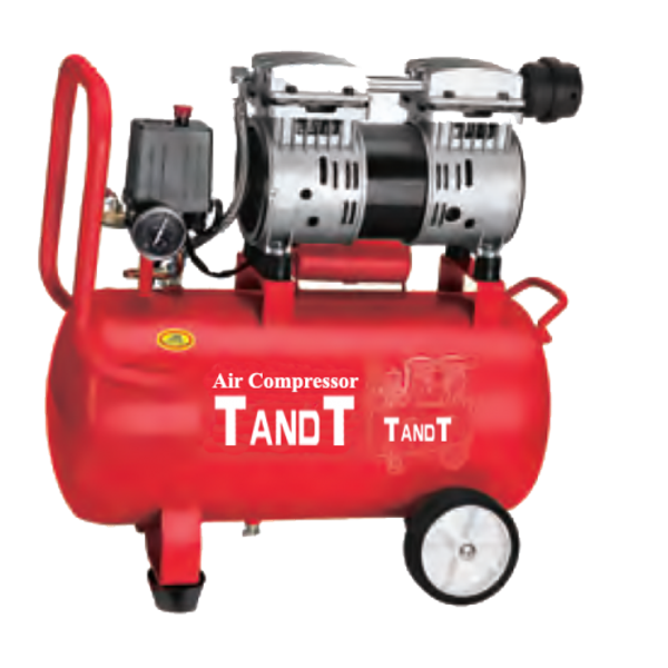 TANDT 24L Oil free Air Compressor, Silent Air Compressor, 800w, 7bar, Model: TT2024S