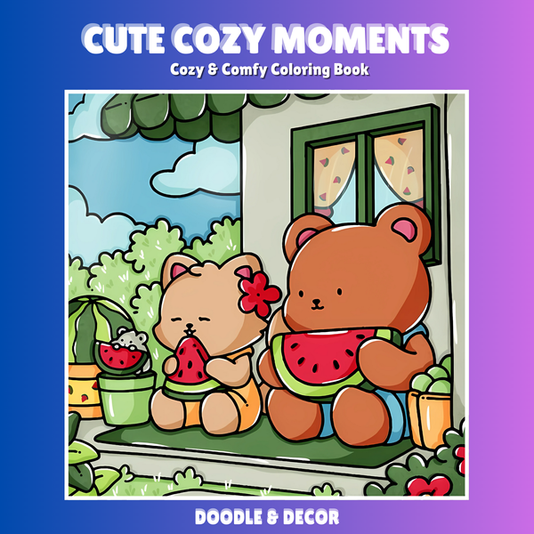 Cute Cozy Moments - Coloring Books