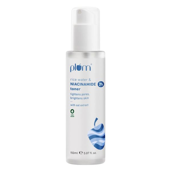 Plum 3% Niacinamide & Rice Water Face Toner-(150ml)