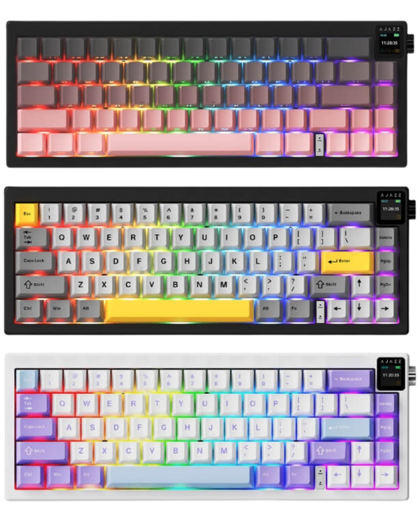 Ajazz AK650 Display Tri-mode Mechanical Keyboard