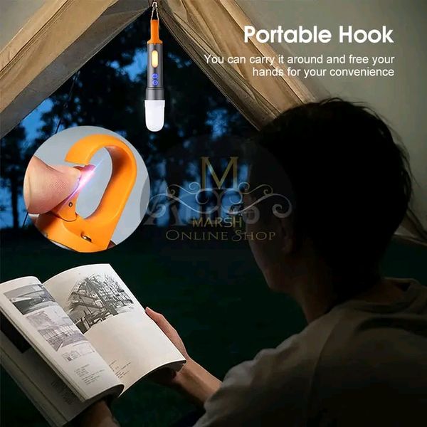 💥Auoyo Multifunctional COB Warning Zoomable Flashlight - Image 3