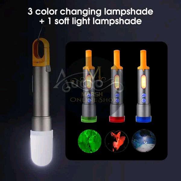 💥Auoyo Multifunctional COB Warning Zoomable Flashlight - Image 5