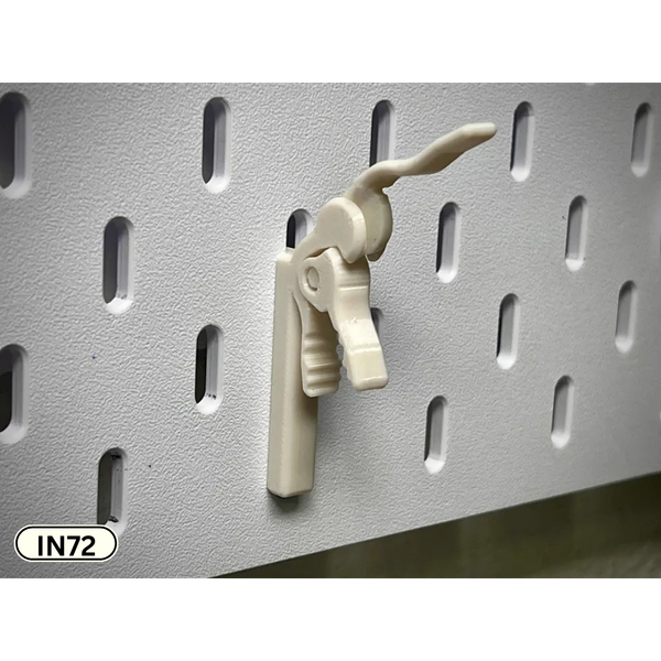 Quick-Lock Pegboard Hook – Lever-Clamp Holder | InDecorBD