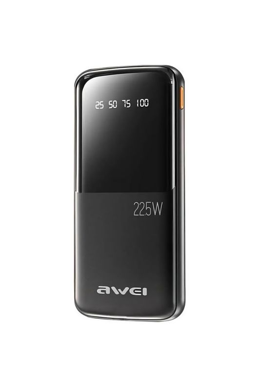 Awei P10K 10000mAh Power Bank – 22.5W Fast Charging, Black