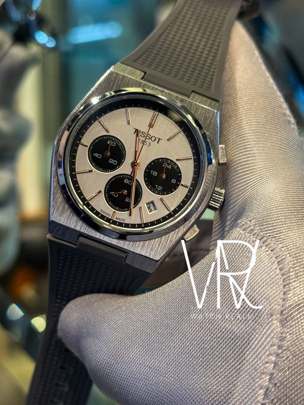 TISSOT PRX FIBER GREY BELT,PANDA DIAL