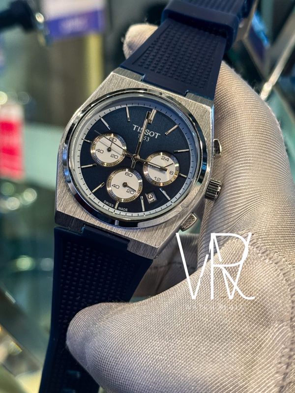 TISSOT PRX FIBER BLUE BELT, BLUE DIAL