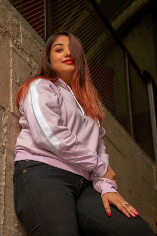 Lavender pullover hoodie