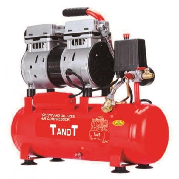 TANDT 10L Oil free Air Compressor, Silent Air Compressor, 600w, 7bar, Model: TT6010S