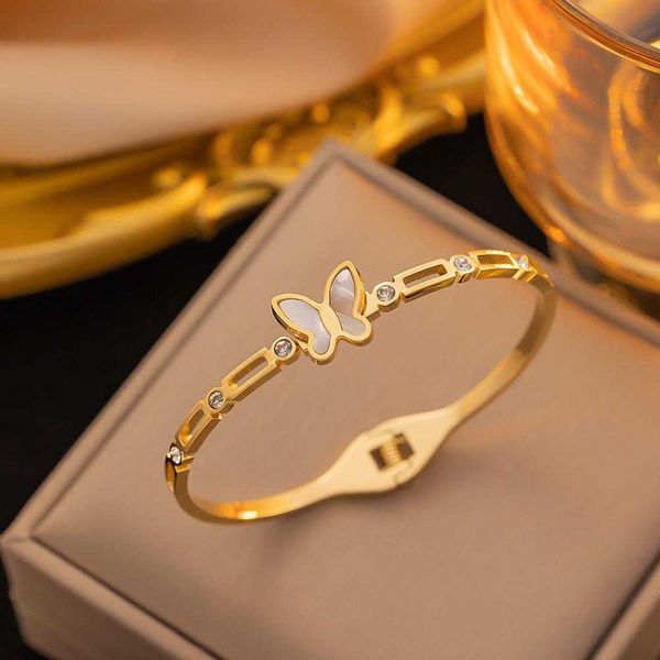 Butterfly Titanium Luxury Fashion Bracelet