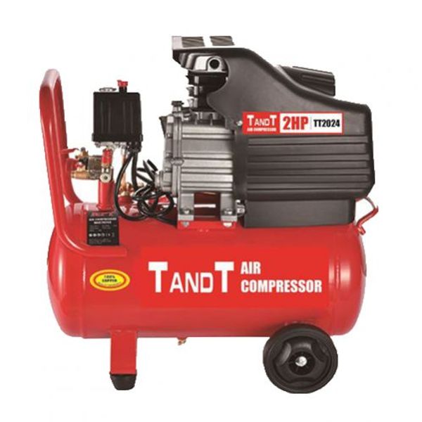 TANDT 24L Air Compressor, 2HP; Model : TT2024