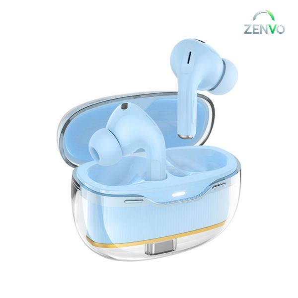 Hoco EW54 Crystal True Wireless Earbuds – Blue