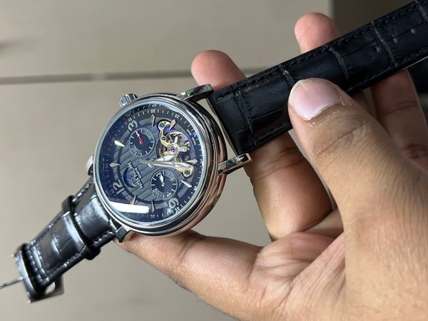 PATEK AUTO BELT BLACK BELT SILVER CASE V2