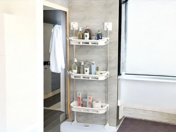3-tier over-the-toilet storage rack.