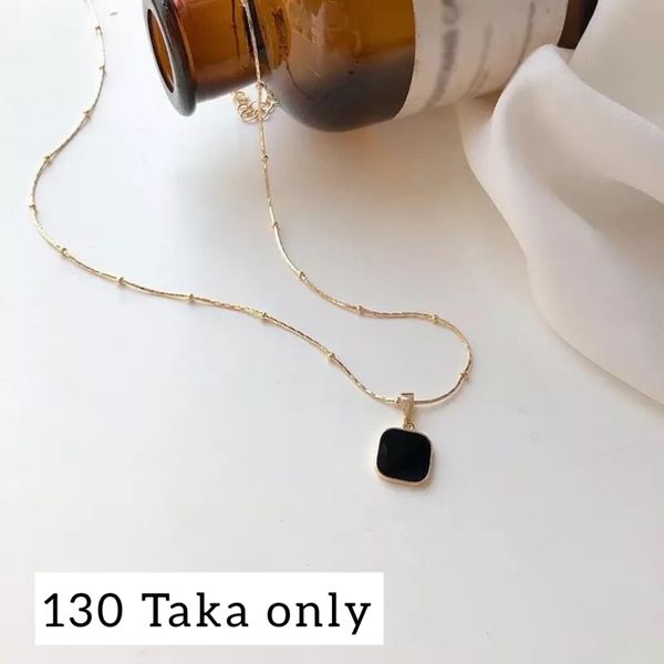 Black cube golden chain. 🖤130 Taka only 🖤