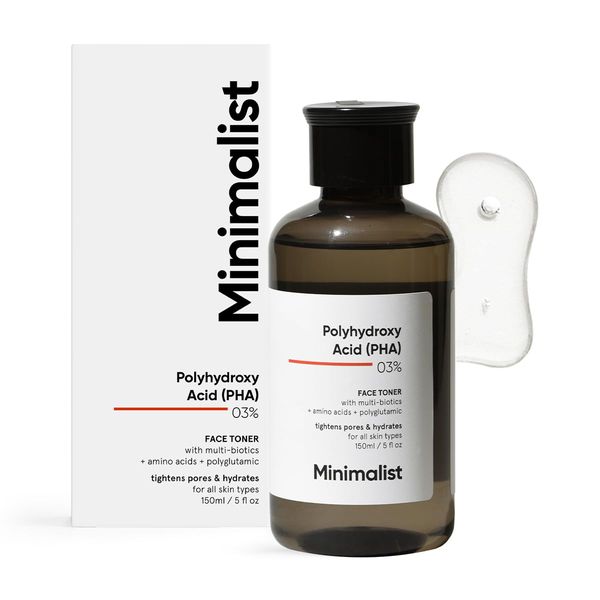Minimalist PHA 3% Alcohol-Free Face Toner – Pore Tightening & Mild Exfoliation (150ml)