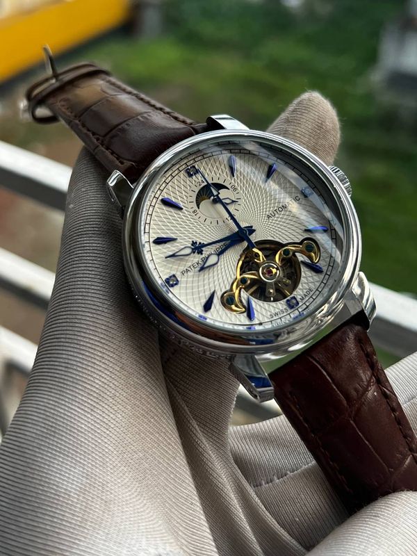 Patek Philippe V1 Automatic Blue Indicator White Dial