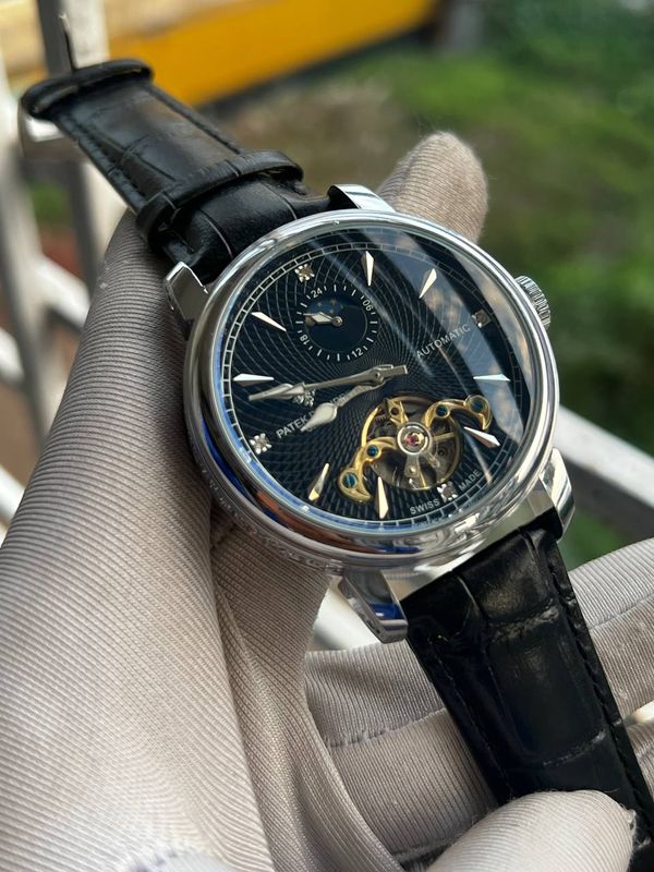 Patek Philippe V1 Automatic Silver case Black Dial